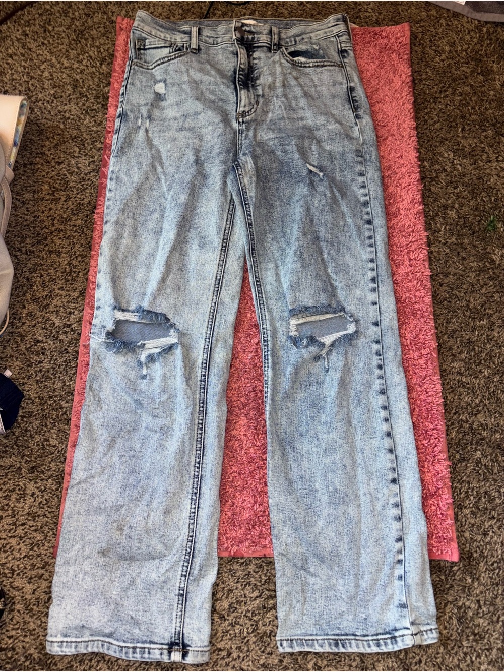 Altar'd State Light Blue Distressed Denim Jeans